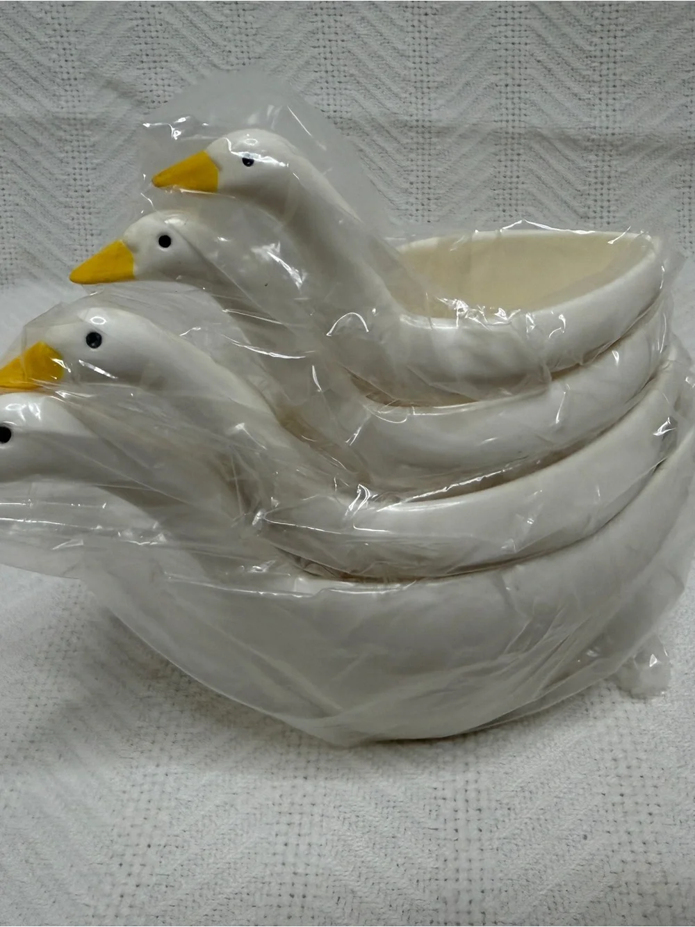 Vintage NOS Stacking/Nesting Goose Measuring Cups Cottagecore